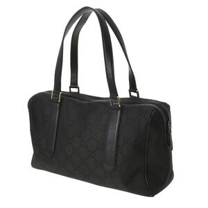 Gucci Handbag Black GG Boston Nylon Bag Canvas